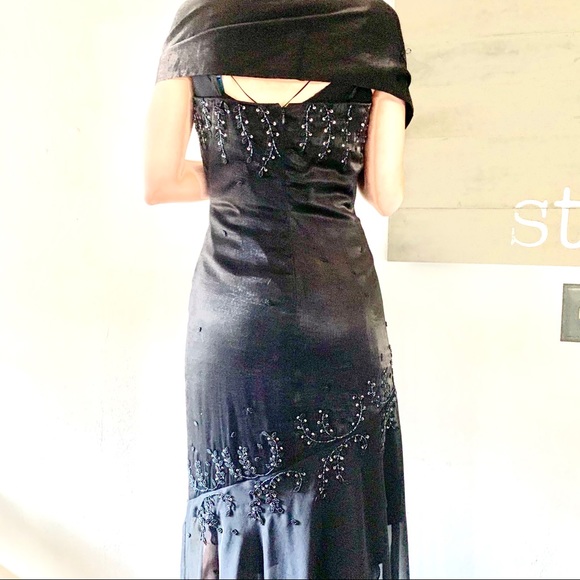 Cache 3 Piece Formal Evening Gown Prom Wedding Party Cocktail 6 - Picture 7 of 16